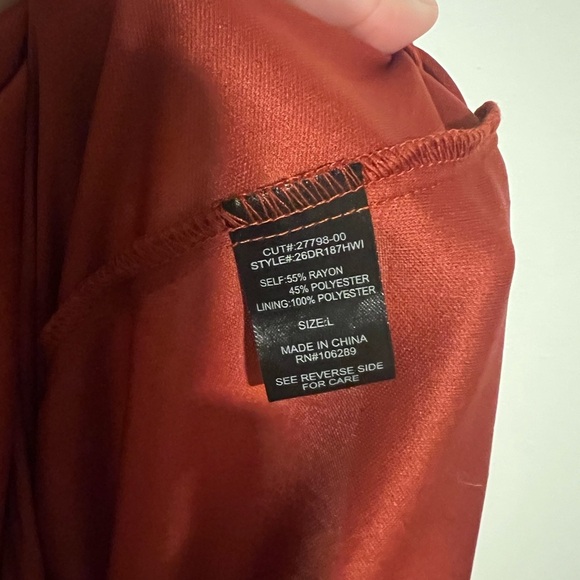 Trixxi Square Neck High-Low Ruffle Dress Size L - Picture 4 of 4